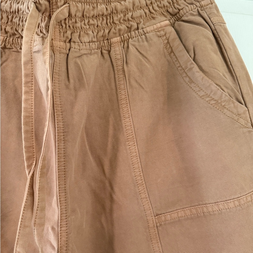 Aerie Light Brown Textured Pants - Picture 2 of 5